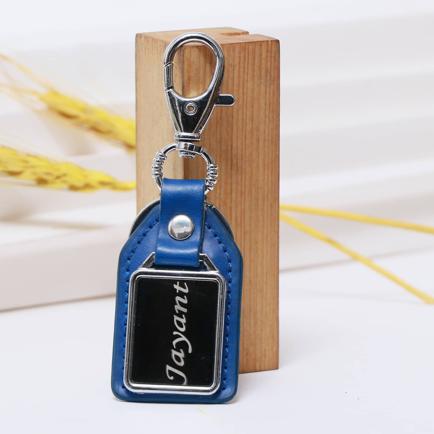 Personalized Leather Keychain |