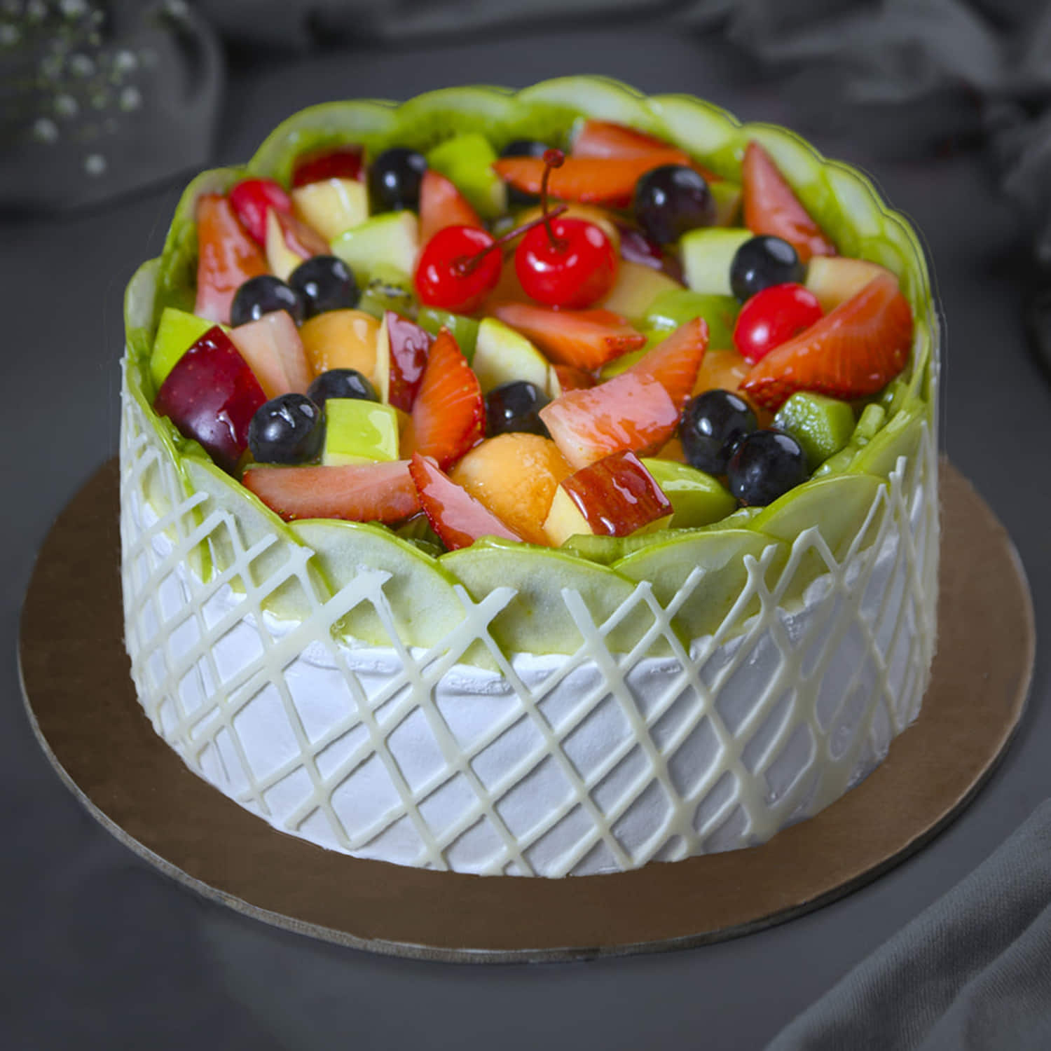 Mix Fruit Gateaux Cake |