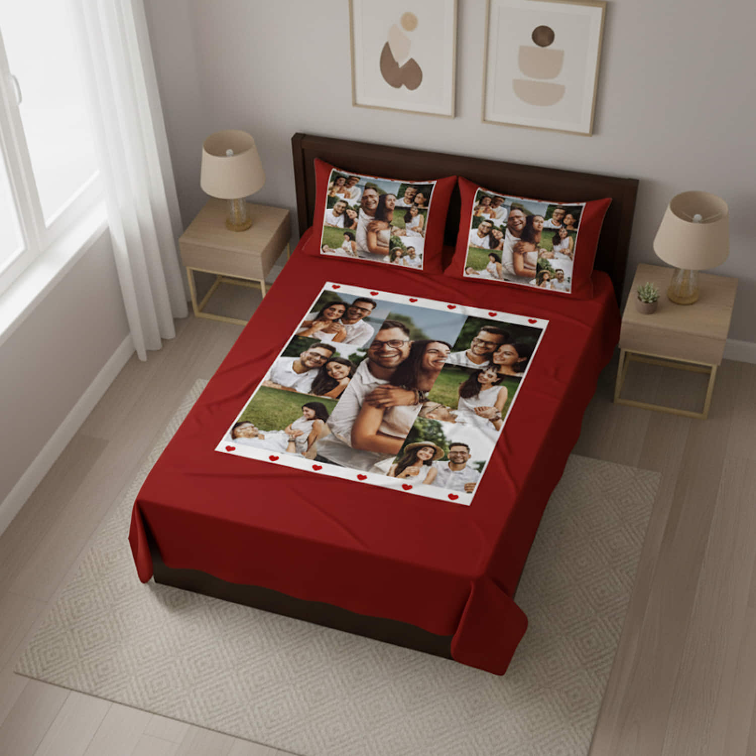 Personalized Special Memories Family Bedsheet Set |