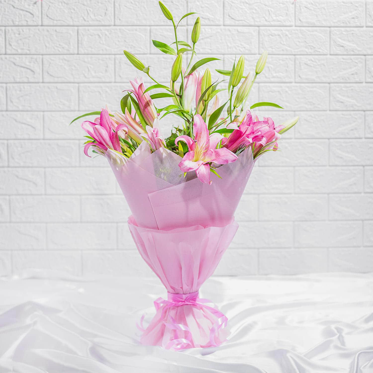 Alluring Oriental  Pink Lily Bouquet |