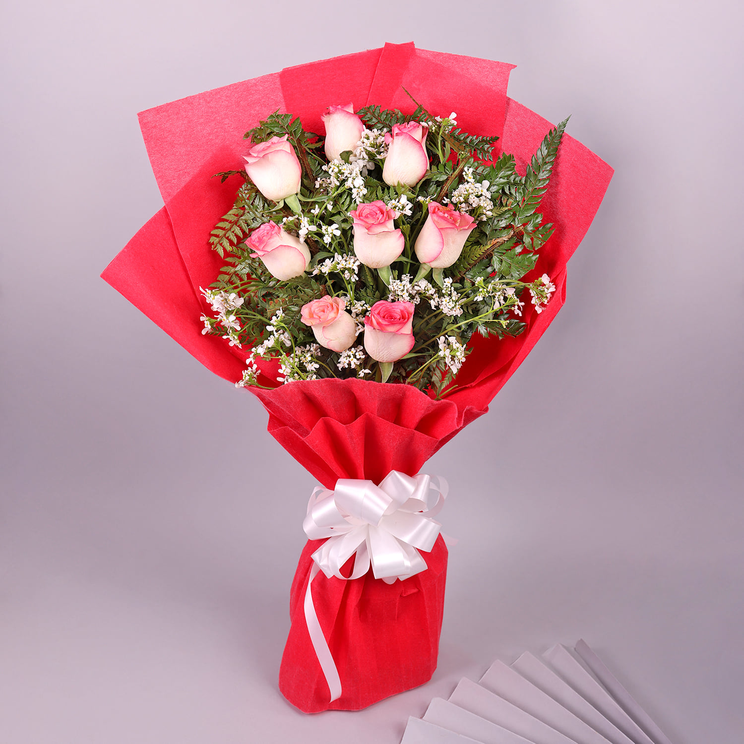 Pink roses exclusive bunch |