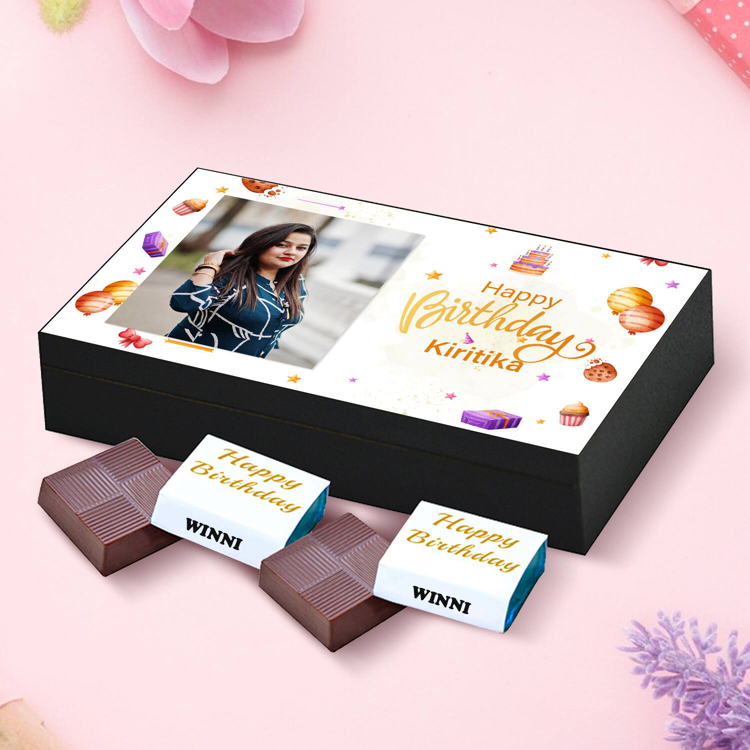 Personalized Chocolate Birthday 6pcs Box Gift |