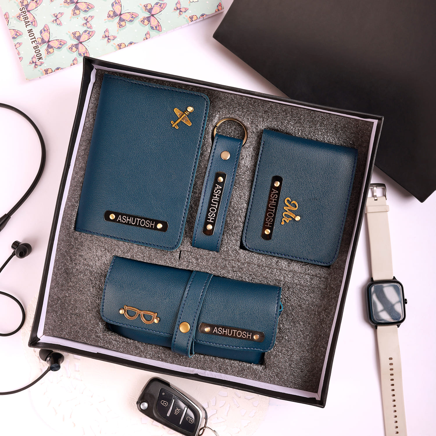 Personalized 4 in 1 Accessory Gift For Men |