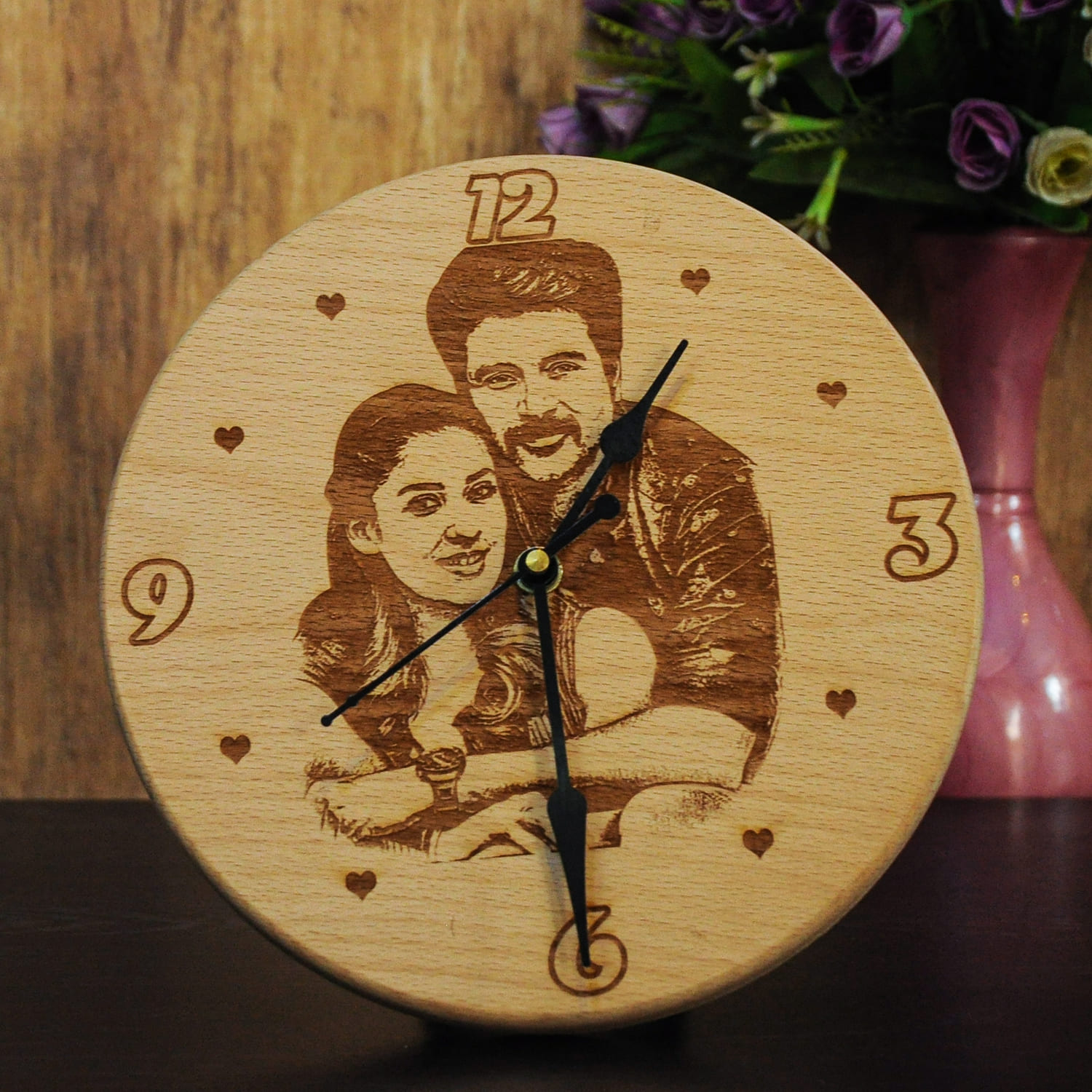 Personalised Wooden Clock |