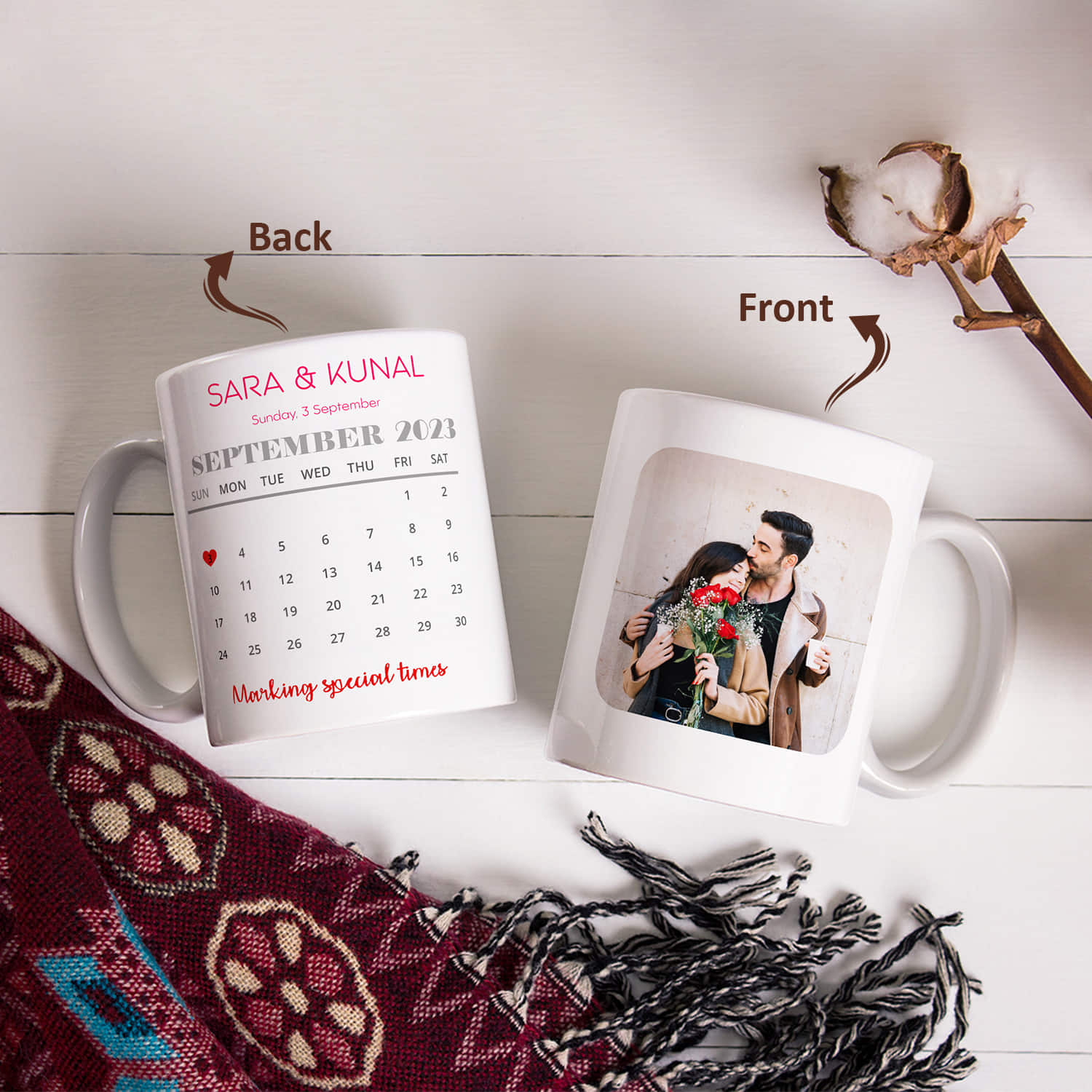 Personalised Calendar Photo Mug |