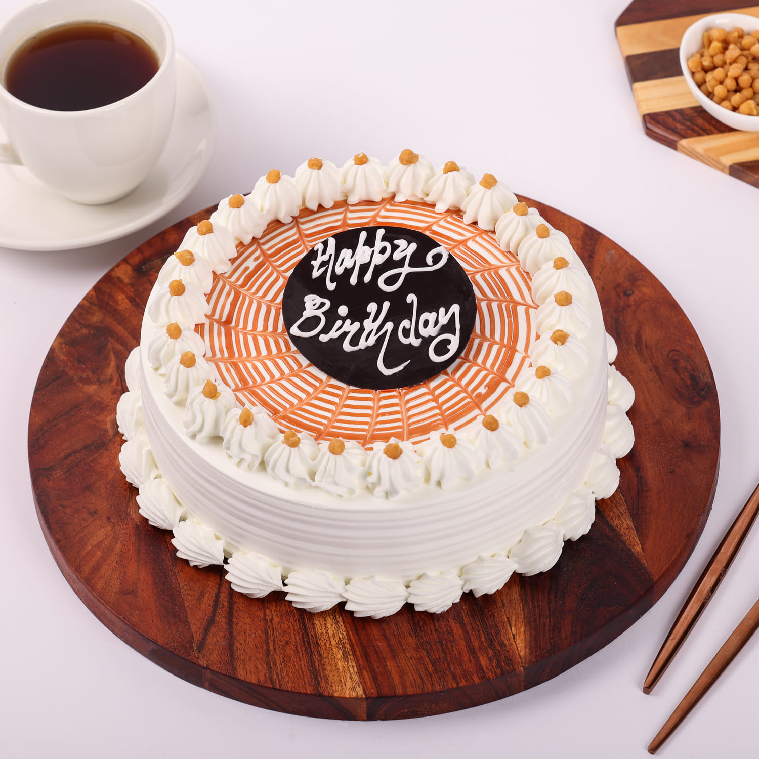 Rich Butterscotch Birthday Cake |