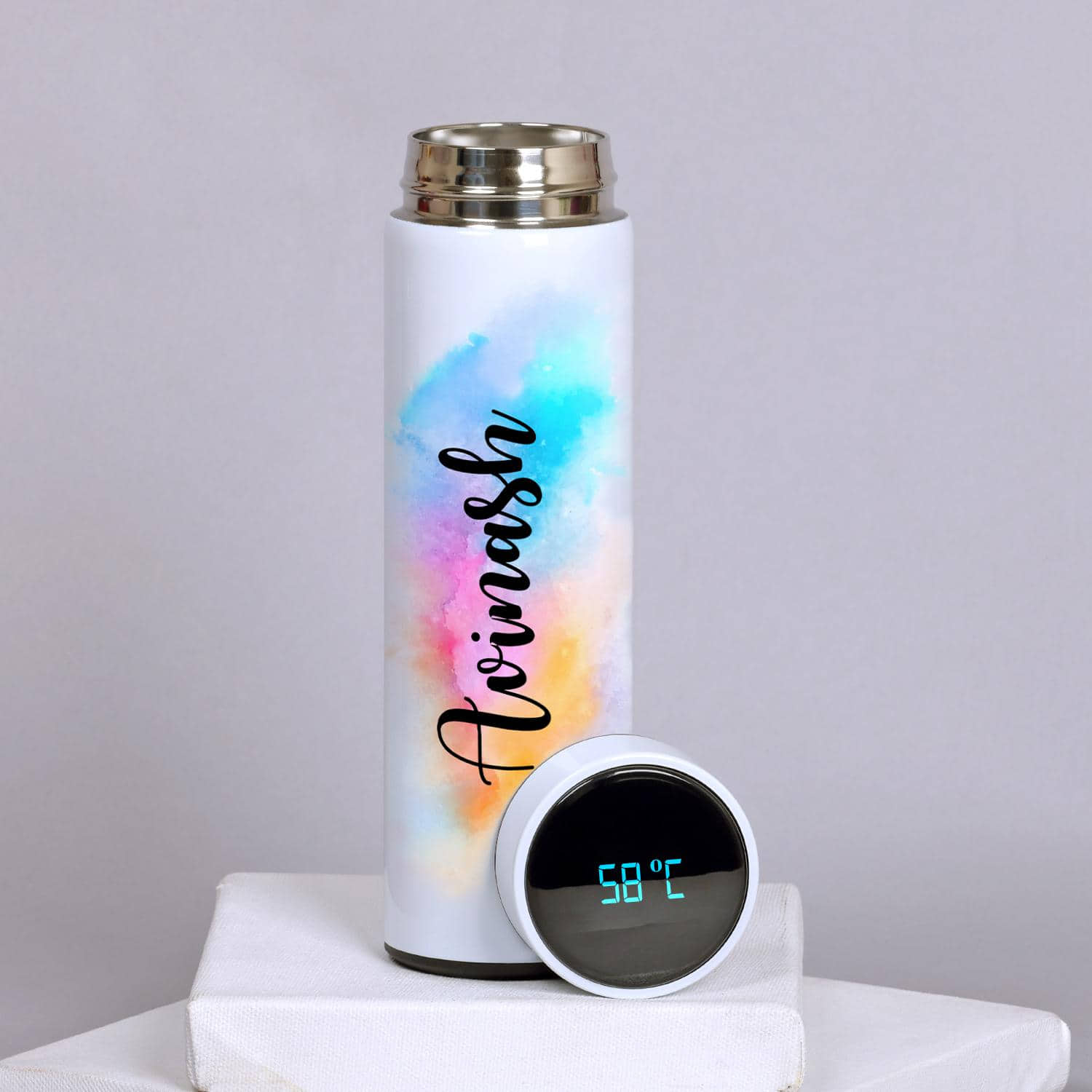 Radiant Colors Personalized Temperature Bottle |