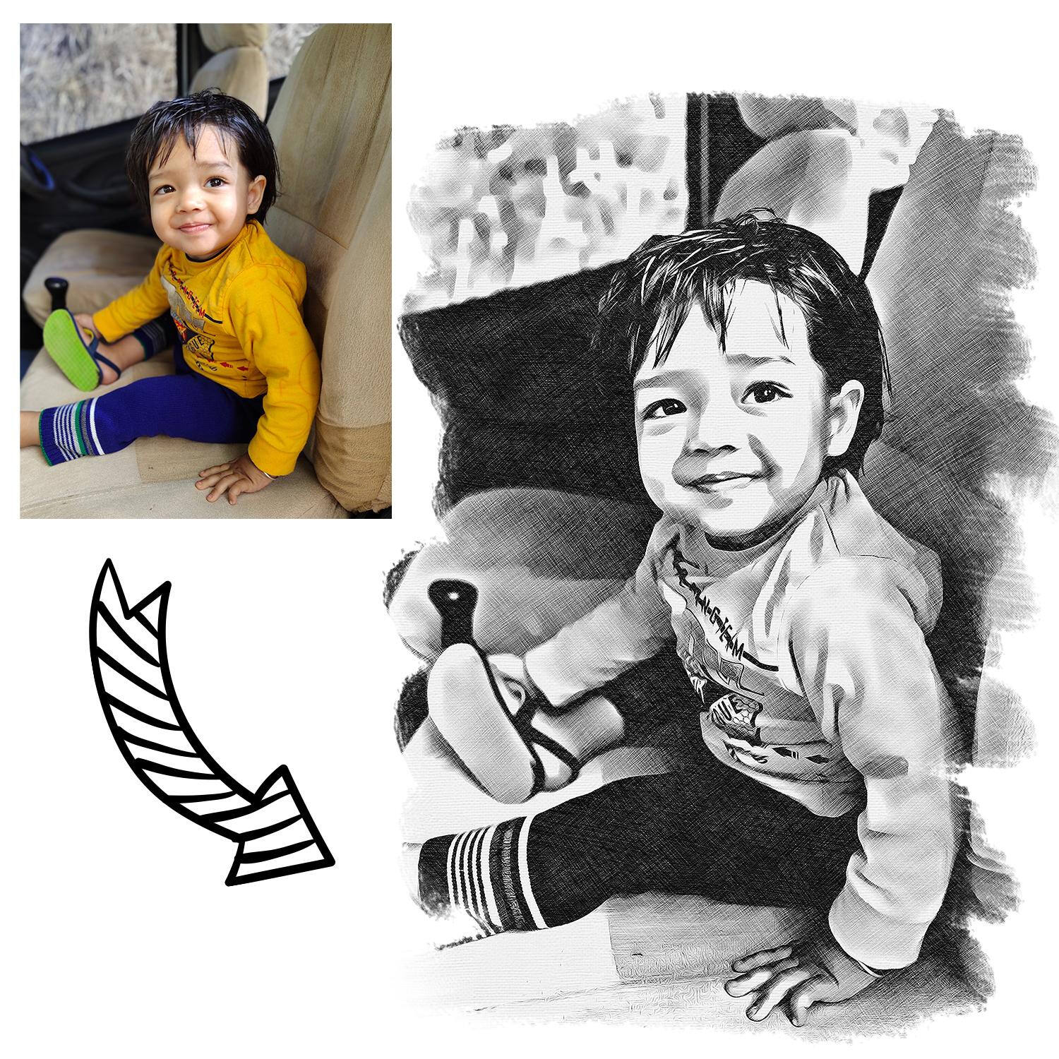 Cuteness Overloaded Pencil Art |