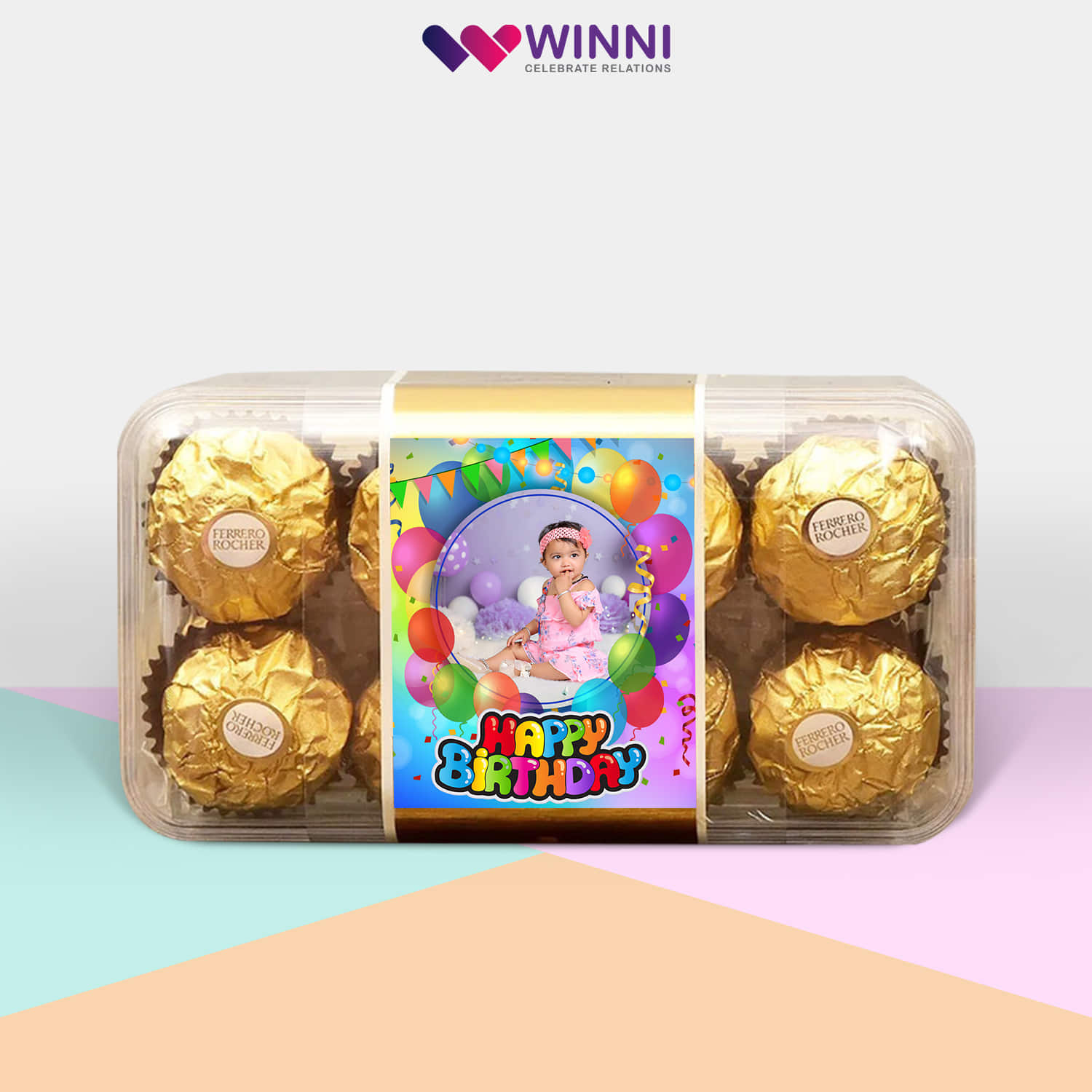Happy Birthday Personalized Ferrero Rocher Box |